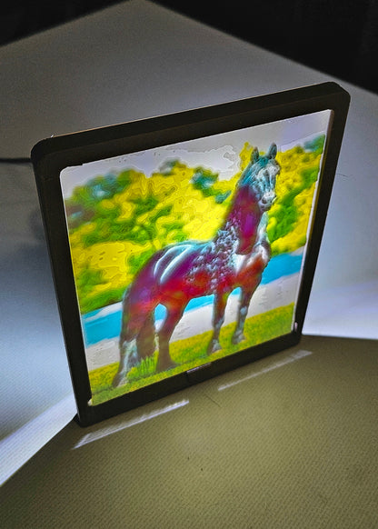 Horse - Friesian - Desktop or Night Light Display
