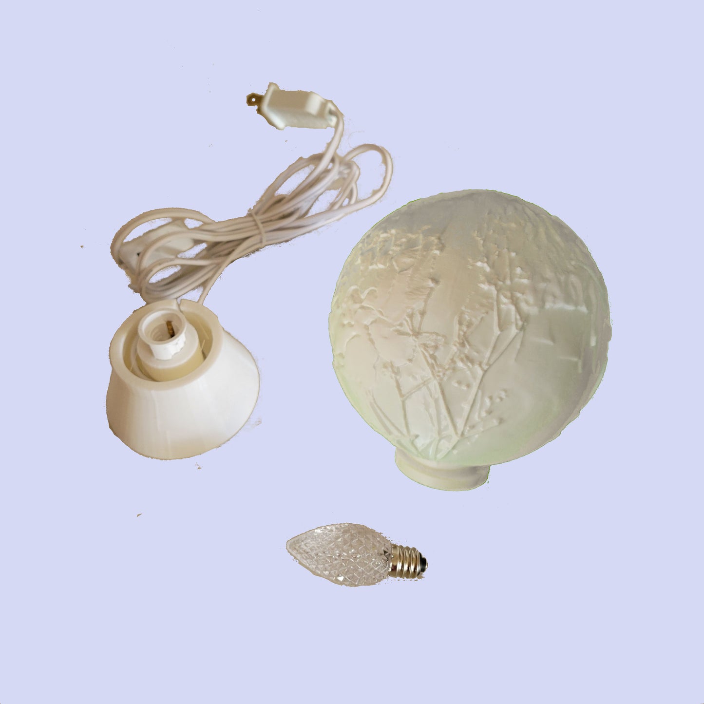 November Birth Month Flower Light Globe - Peony, Chrysanthemum