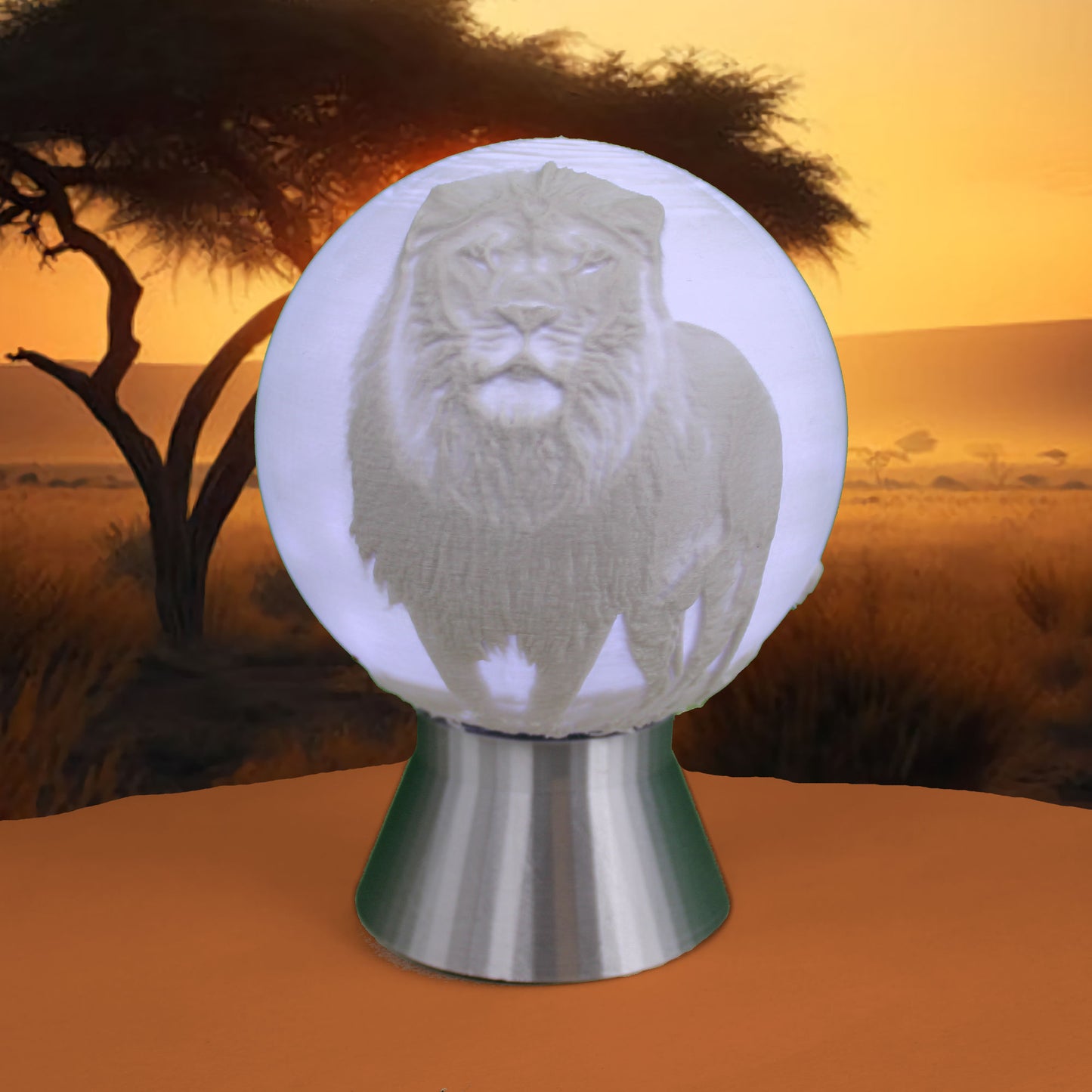 Lion Light Globe