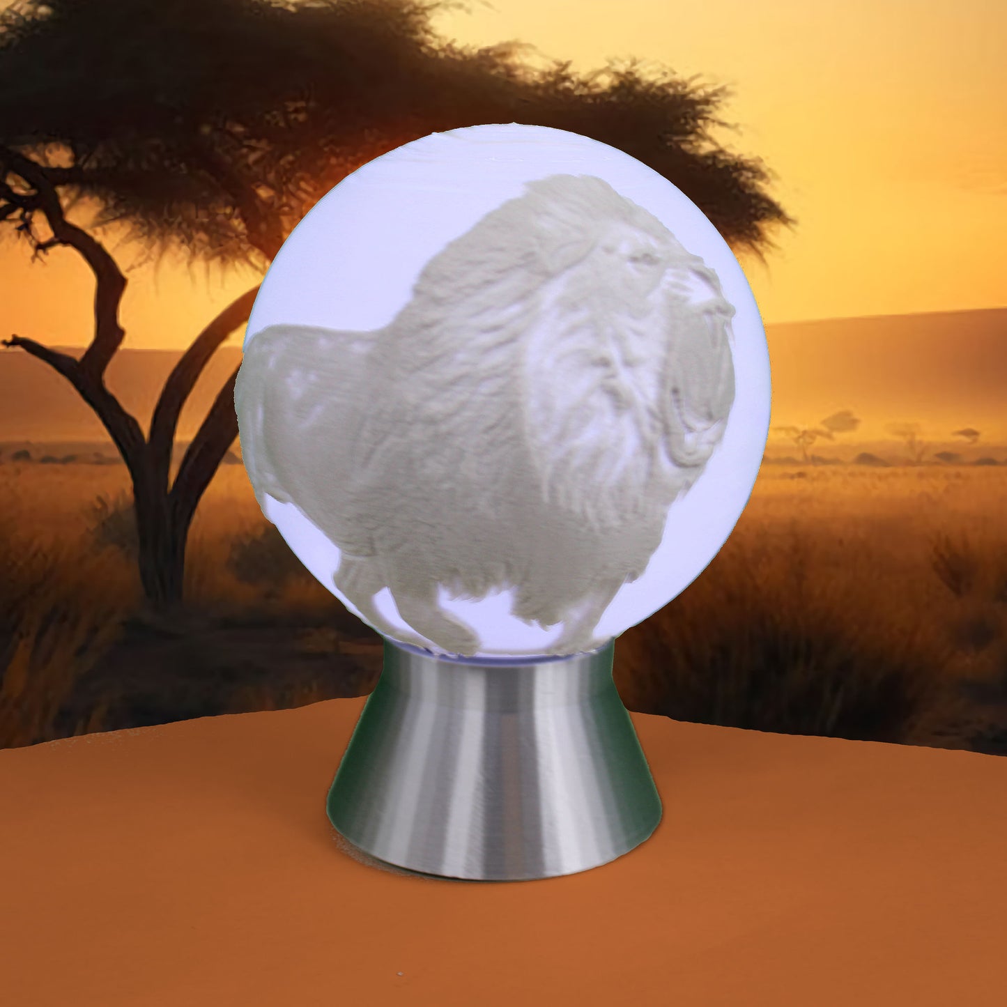 Lion Light Globe