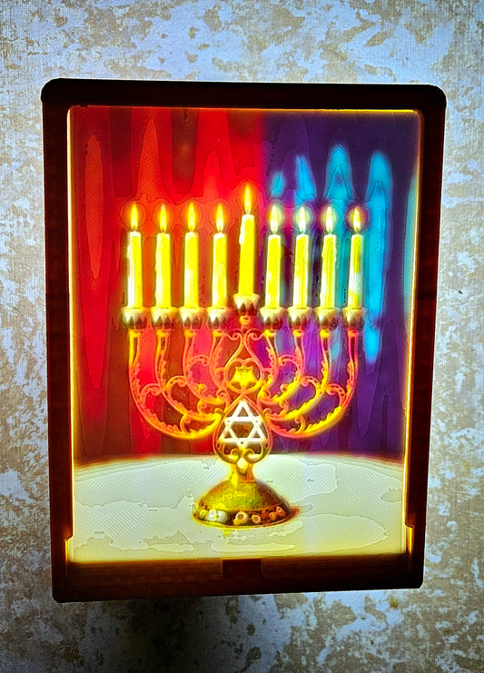 Menorah - Hanukkah Desktop or Night Light Display