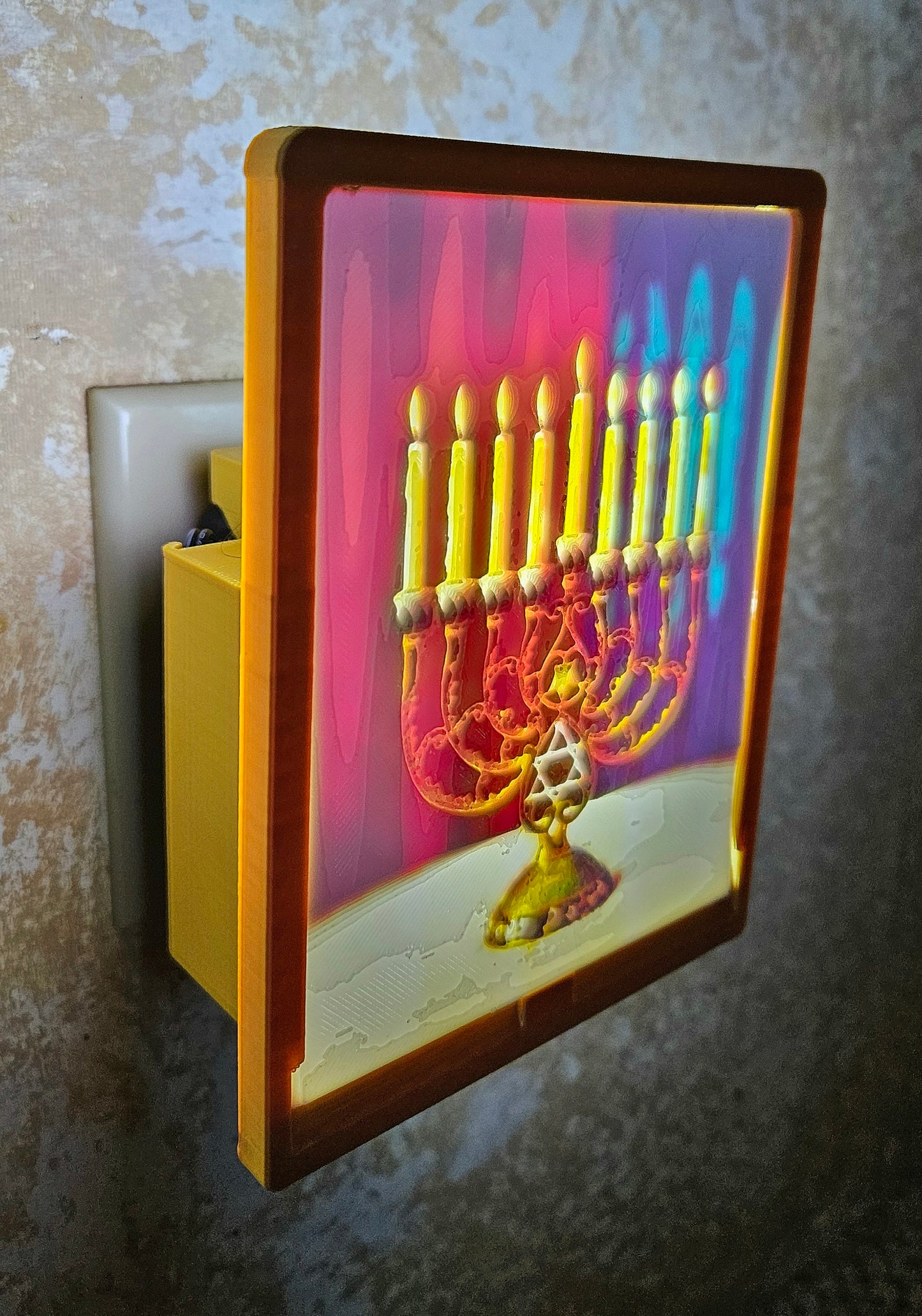 Menorah - Hanukkah Desktop or Night Light Display