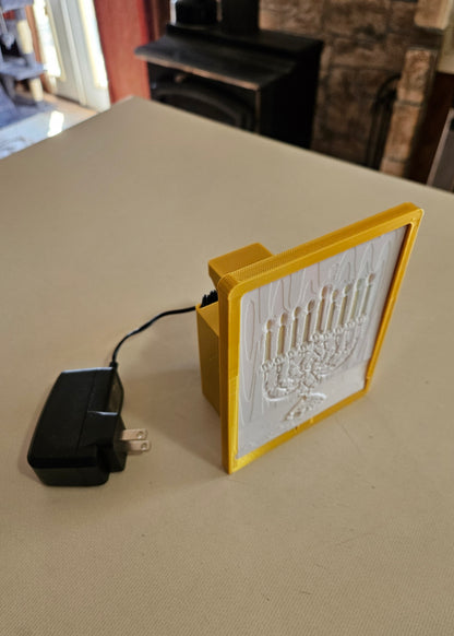 Menorah - Hanukkah Desktop or Night Light Display