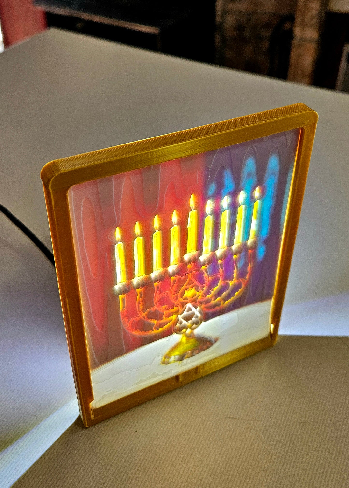 Menorah - Hanukkah Desktop or Night Light Display