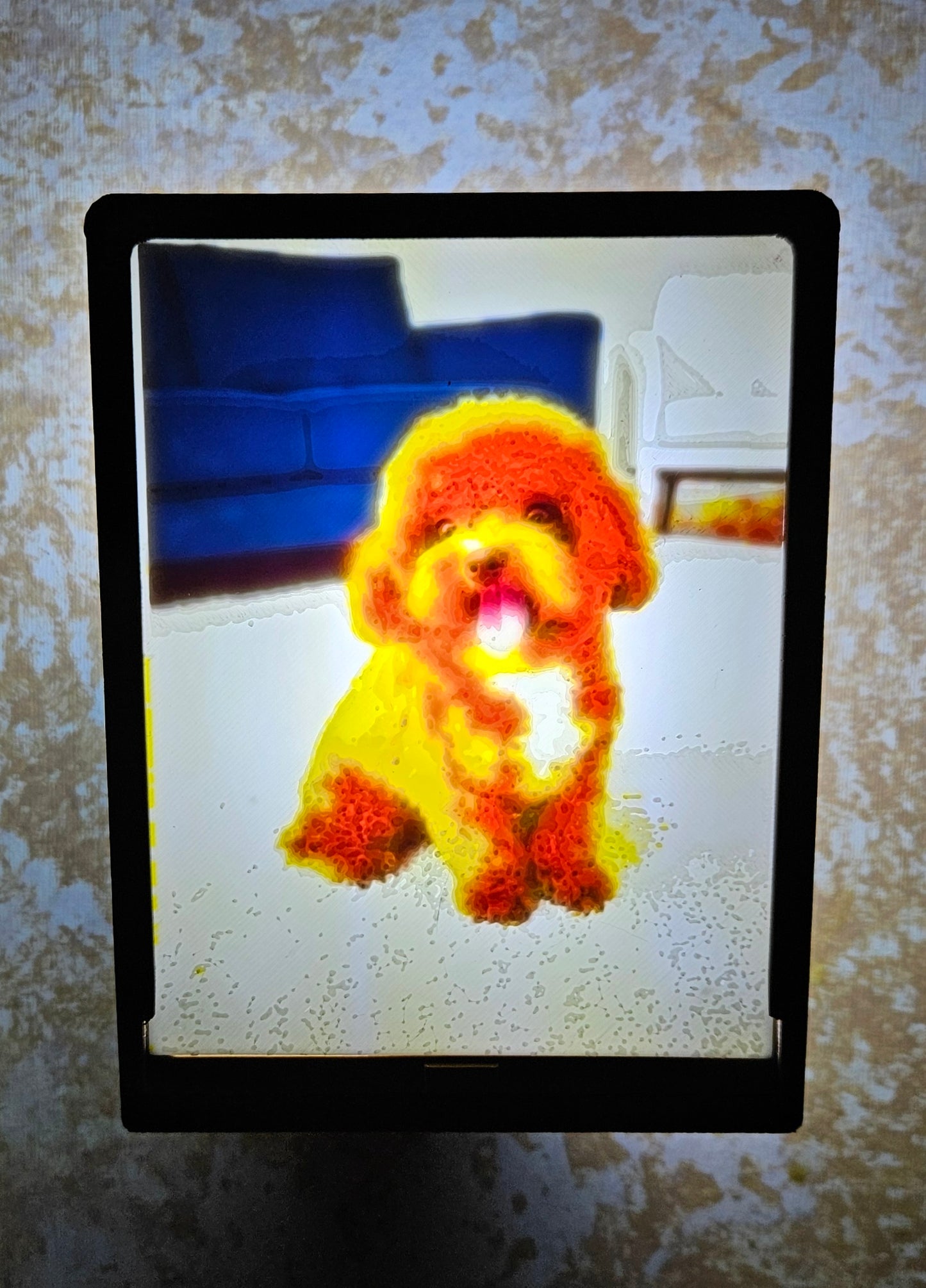 Dog - Mini Poodle - Desktop or Night Light Display