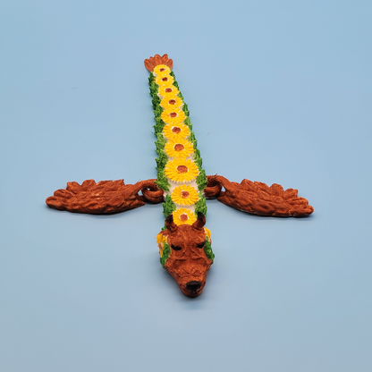 Sunflower Dragon - Hand Painted