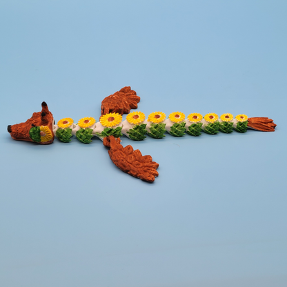 Sunflower Dragon - Hand Painted