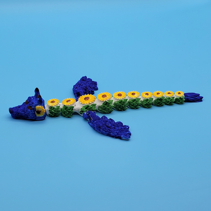 Sunflower Dragon - Hand Painted