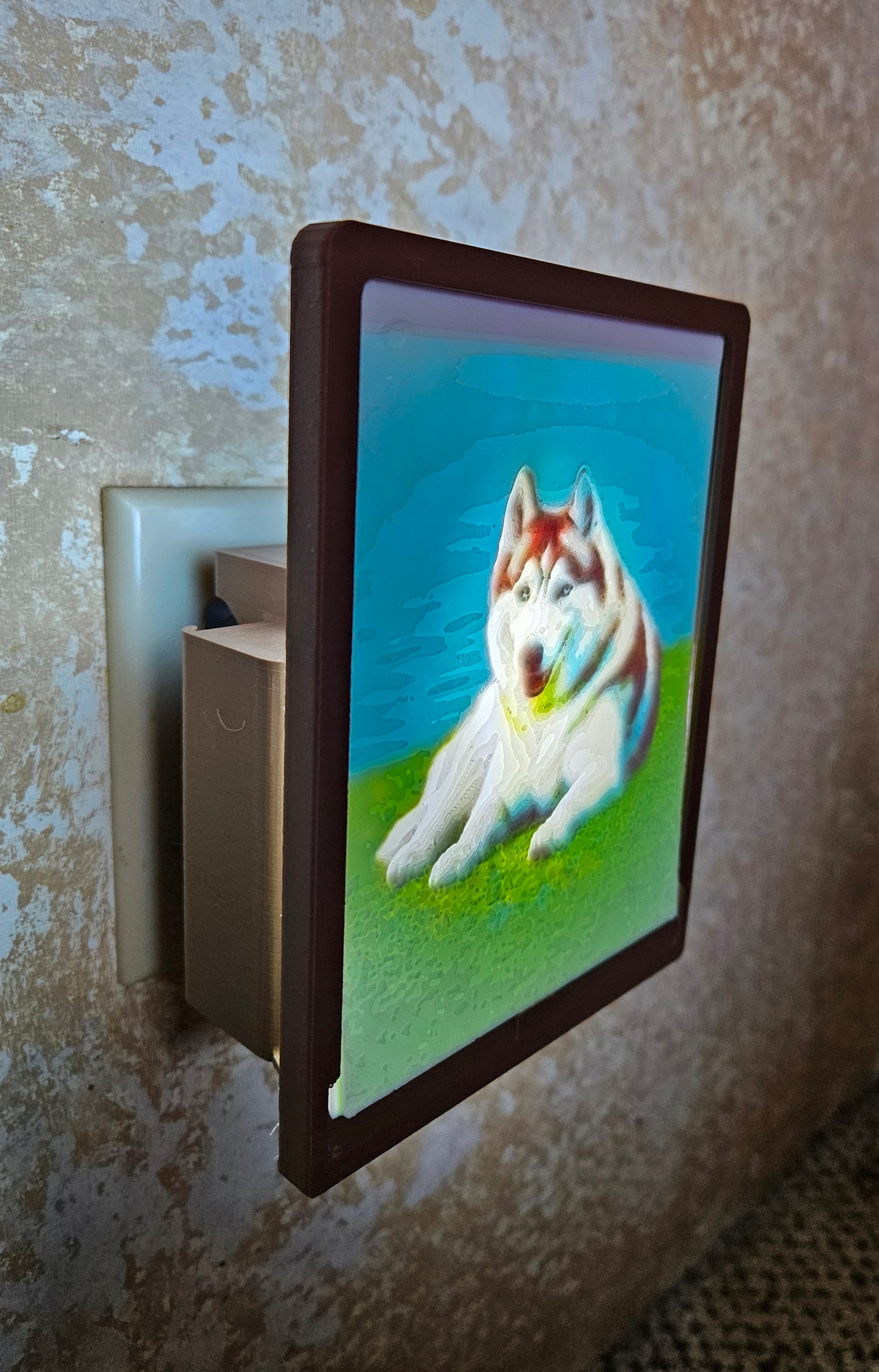 Dog - Husky - Desktop or Night Light Display