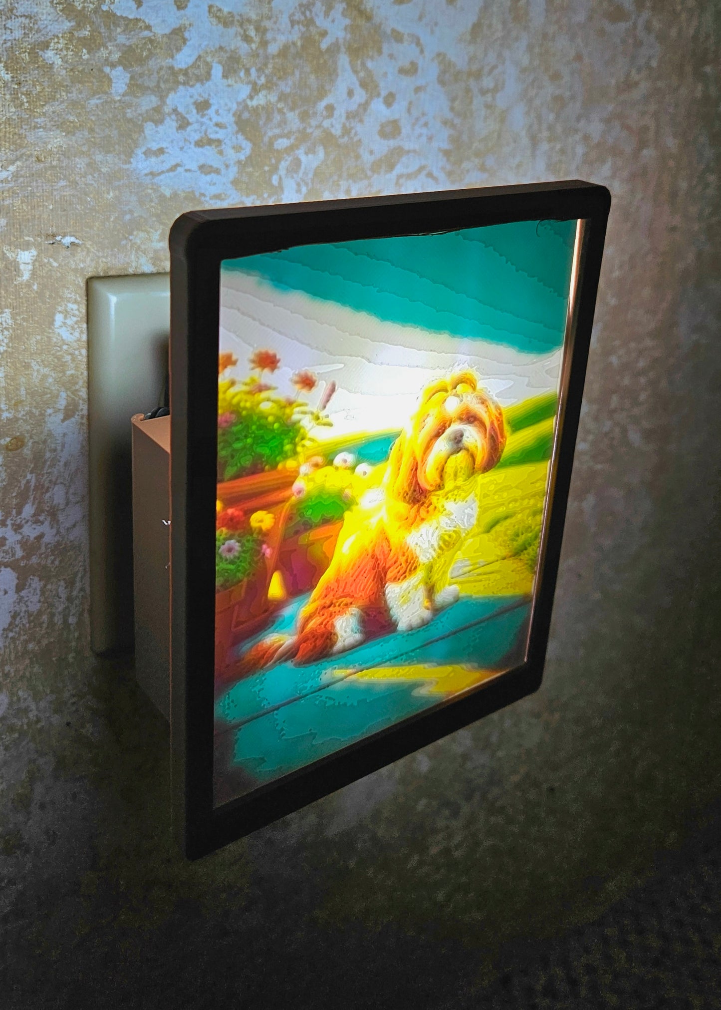 Dog - Shih Tzu - Desktop or Night Light Display