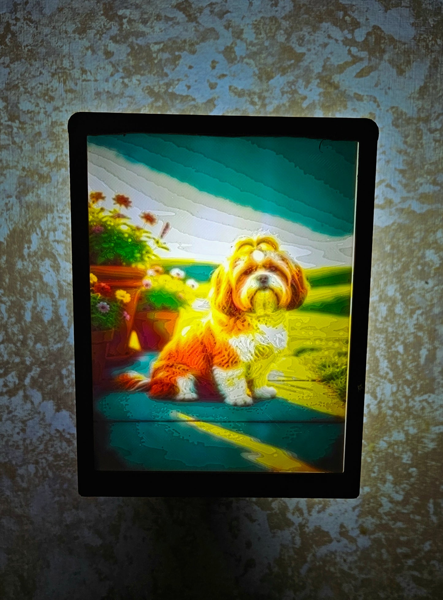 Dog - Shih Tzu - Desktop or Night Light Display