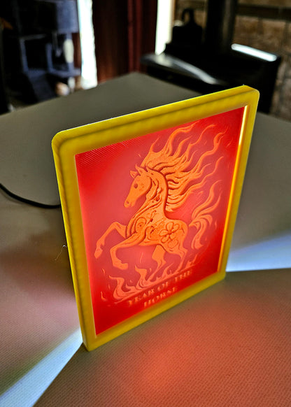 Year of the Horse - Lunar New Year Desktop or Night Light Display